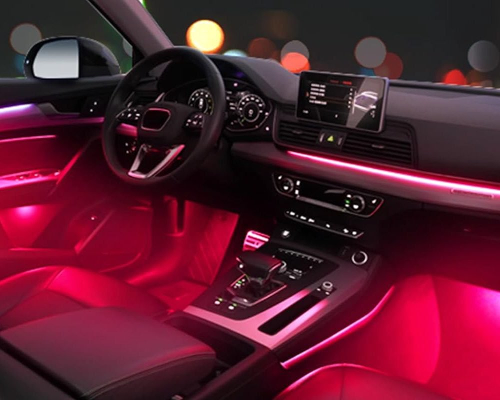 Car Interior LED Lights with Music Sync