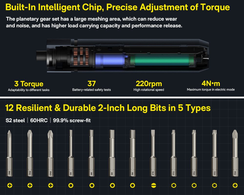Electric Screwdriver Rechargeable