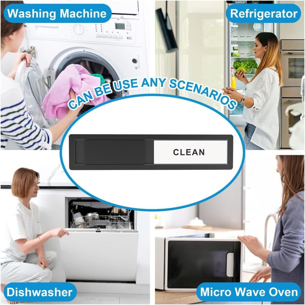 Dishwasher Magnet Clean Dirty Sign