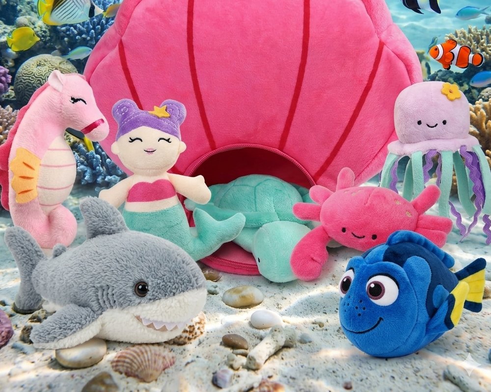 Sea Creature Plush Toy Set