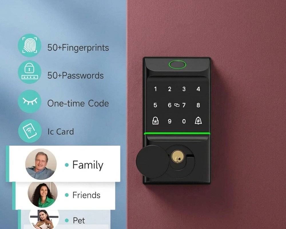 Smart Locks for Front Door with Handle