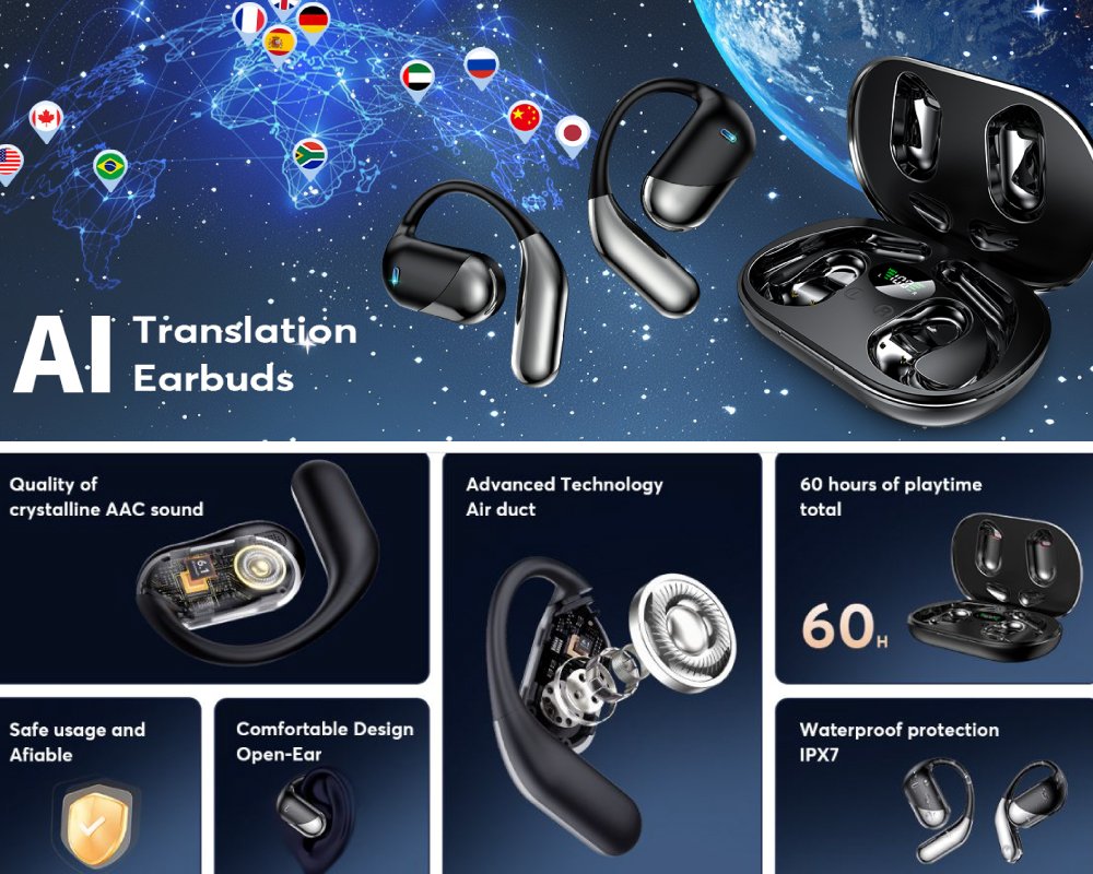 Real Time AI Translation Earbuds