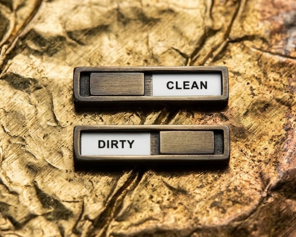 Dishwasher Magnet Clean Dirty Sign