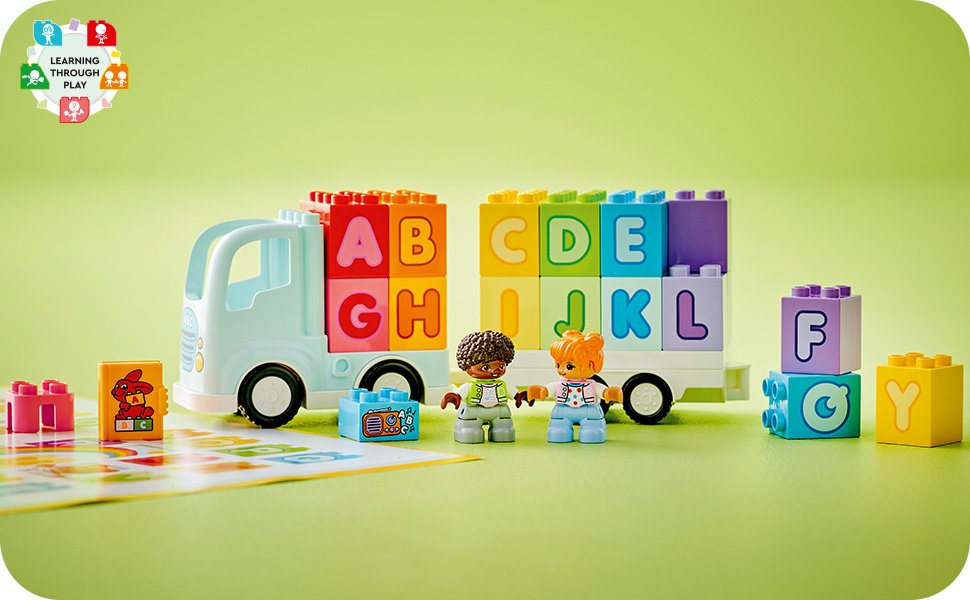 Town Alphabet Truck Toy for Early Learning