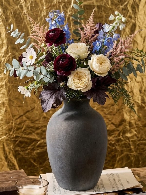 Large Ceramic Rustic Flower Vase