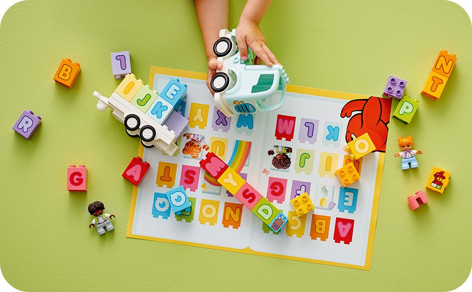 Town Alphabet Truck Toy for Early Learning