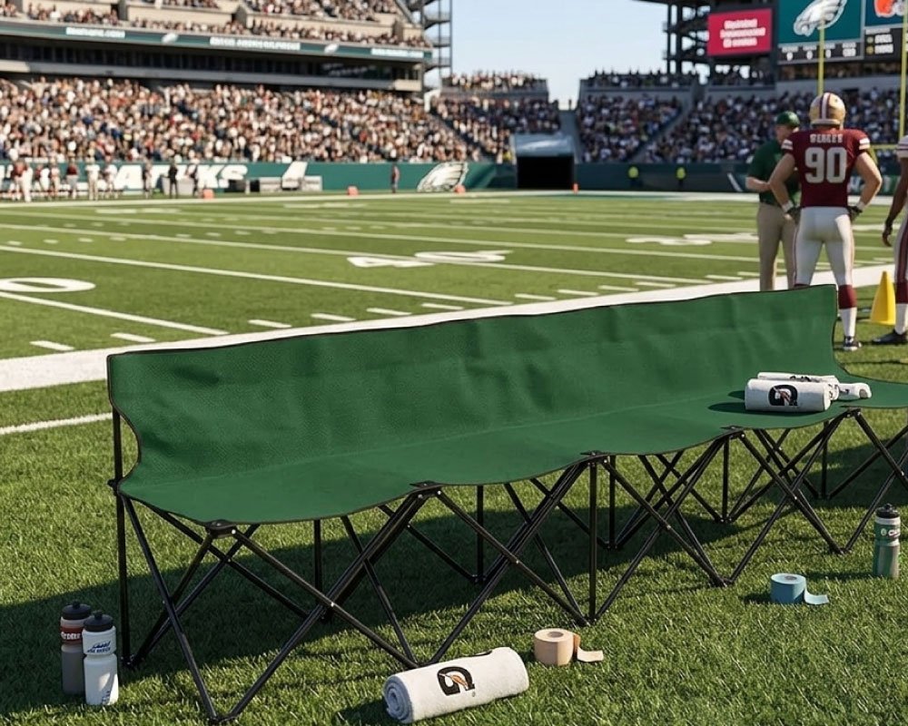 Portable Folding Team Sports Sideline Bench